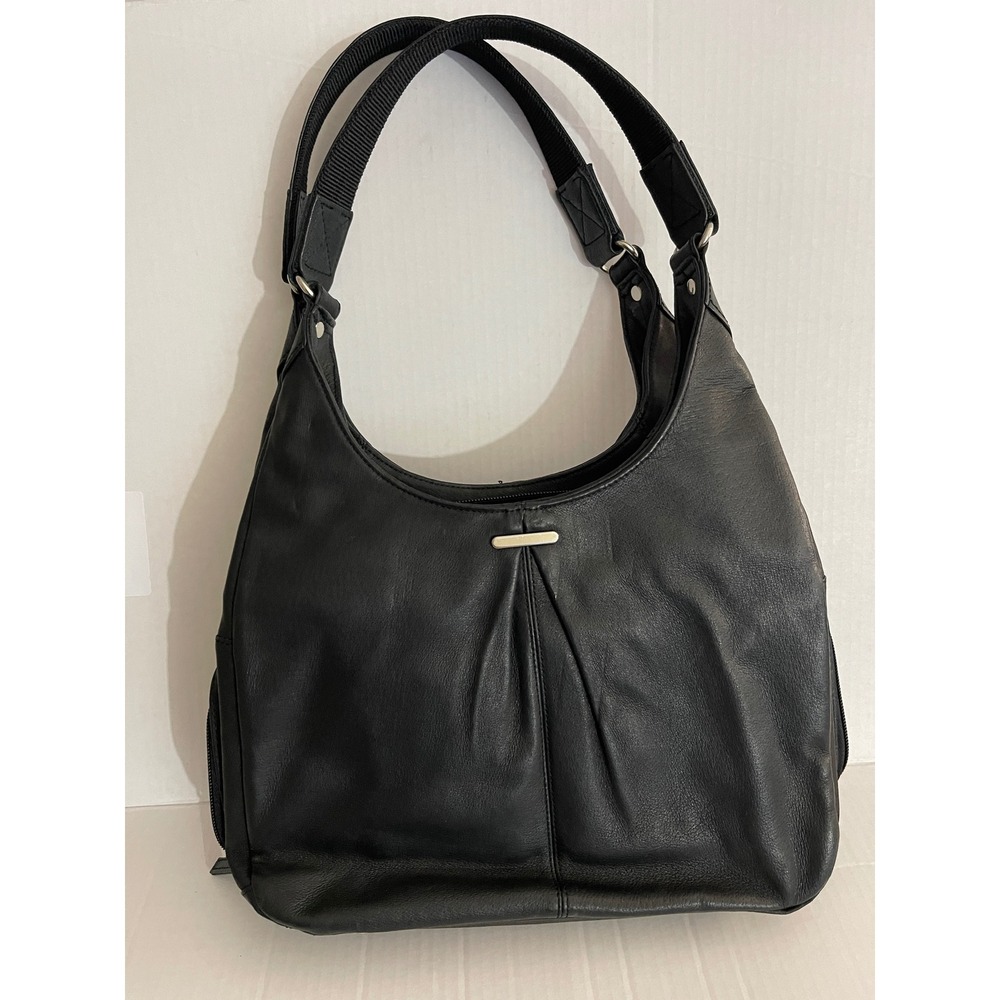 Gun Tote'n‎ Mamas Black Leather Concealed Carry Shoulder Bag RFID CCW Purse - Picture 2 of 16